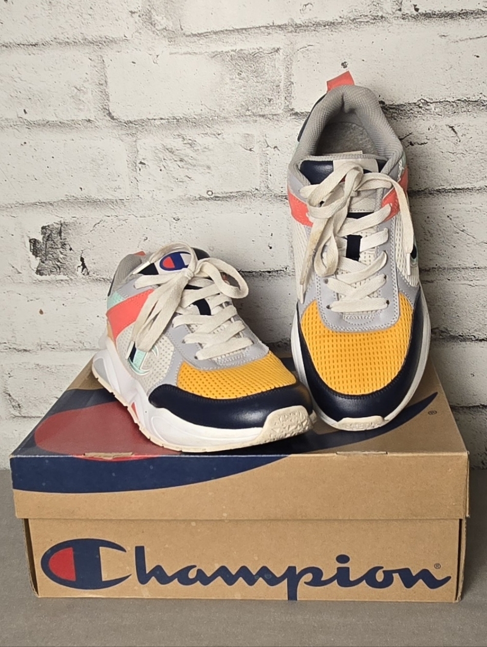 Champion Colorblock Sneakers Size 10 Multicolor Chunky Trainer